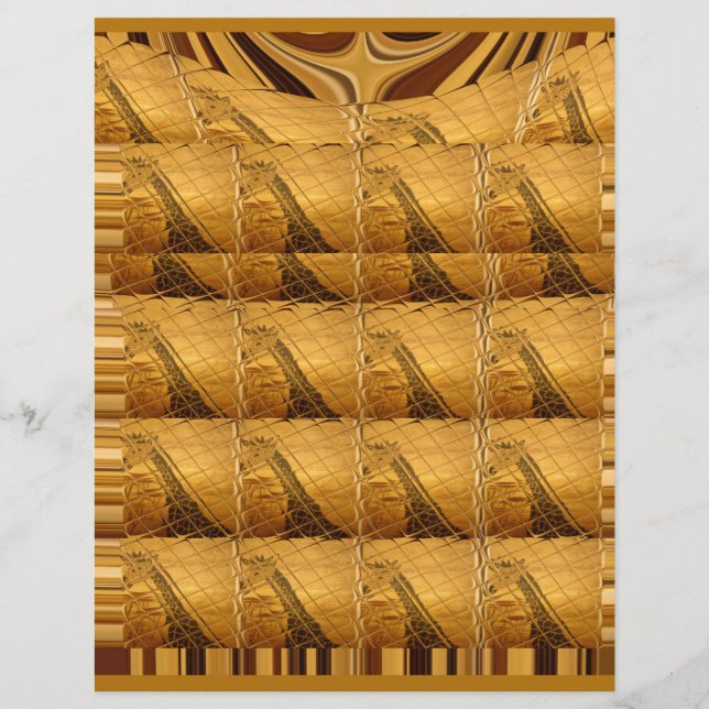 Infinity Golden Giraffe Dierenprint ontwerp (Voorkant)