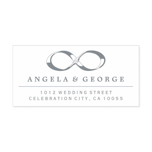 Infinity Hand gesp Bruiloft Zelf Inking Stamp Zelfinktende Stempel (Design)