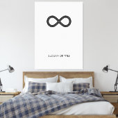 Infinity Harmony-symbool Canvas Afdruk (Insitu (Slaapkamer))
