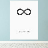Infinity Harmony-symbool Canvas Afdruk (Insitu (Houten vloer))