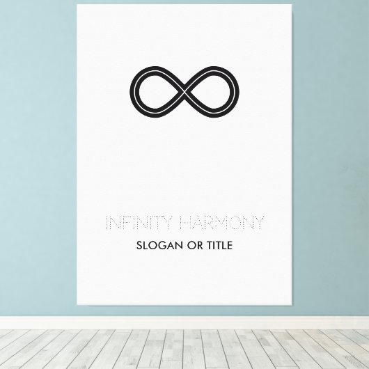 Infinity Harmony-symbool Canvas Afdruk (Insitu (Houten vloer))