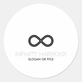 Infinity Harmony-symbool Ronde Sticker