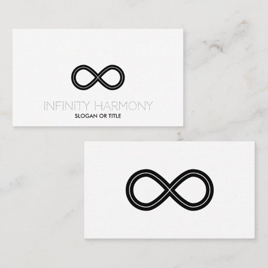 Infinity Harmony-symbool Visitekaartje (Voorkant / Achterkant)