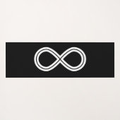 Infinity Harmony Zwart-wit Yogamat (Achterkant (horizontaal))