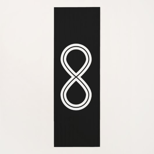 Infinity Harmony Zwart-wit Yogamat (Achterkant)