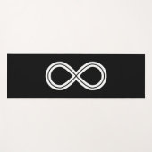 Infinity Harmony Zwart-wit Yogamat (Voorkant (horizontaal))