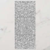 Infinity Hart Bruiloft Menu Kaart (Achterkant)