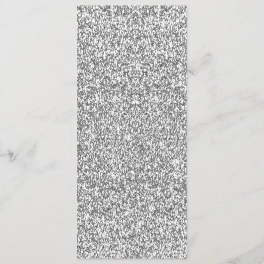 Infinity Hart Bruiloft Menu Kaart (Achterkant)