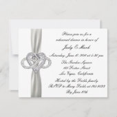 Infinity Hart repetitie diner uitnodiging (Voorkant)