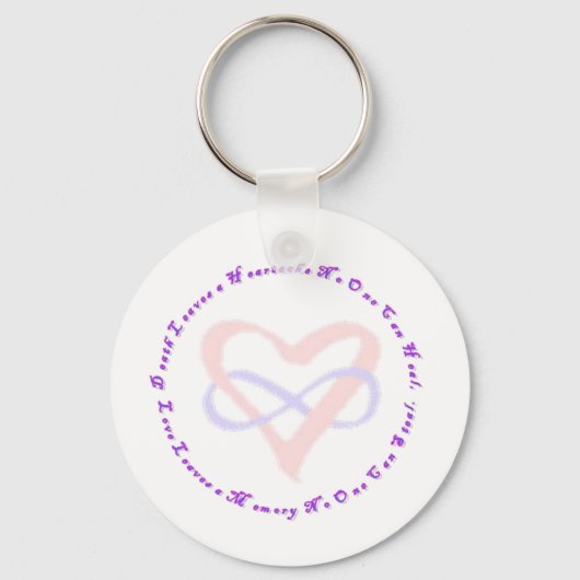 Infinity hartketting sleutelhanger (Voorkant)