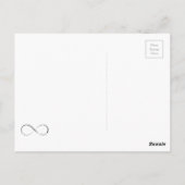 Infinity harts symbool briefkaart (Achterkant)