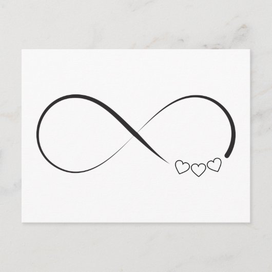 Infinity harts symbool briefkaart (Voorkant)