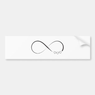 Infinity harts symbool bumpersticker