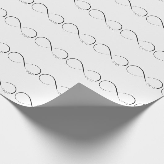 Infinity harts symbool cadeaupapier (Hoek)