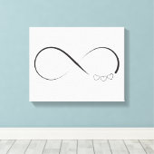 Infinity harts symbool canvas afdruk (Insitu (Houten vloer))