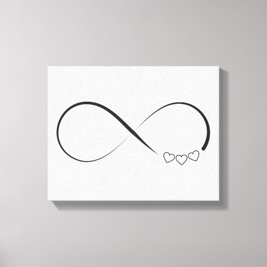 Infinity harts symbool canvas afdruk (Voorkant)