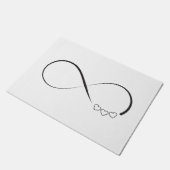 Infinity harts symbool deurmat (Schuin)