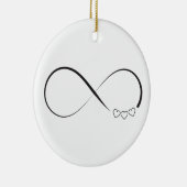Infinity harts symbool keramisch ornament (Rechts)