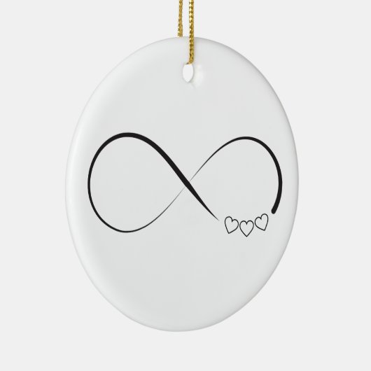 Infinity harts symbool keramisch ornament (Rechts)