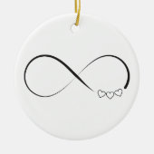 Infinity harts symbool keramisch ornament (Voorkant)