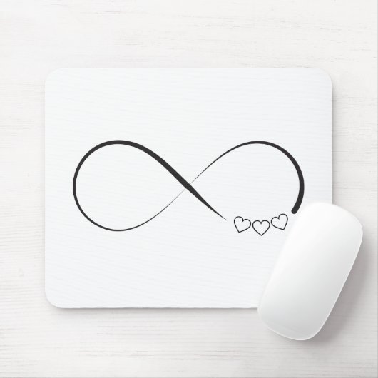 Infinity harts symbool muismat (Met muis)