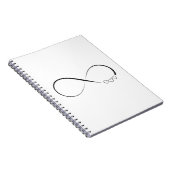 Infinity harts symbool notitieboek (Rechterzijde)