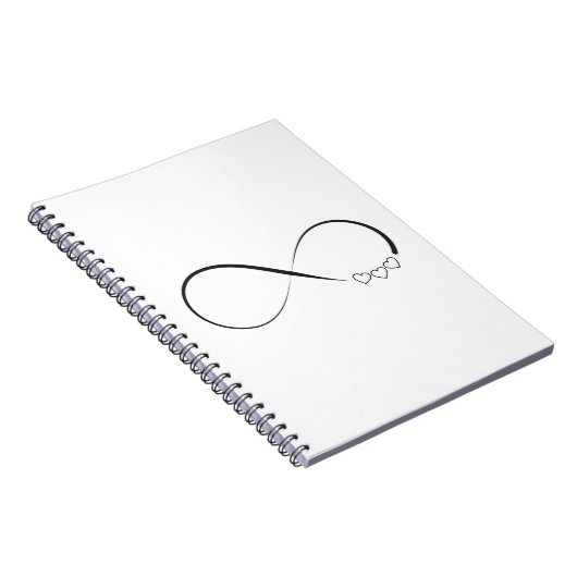 Infinity harts symbool notitieboek (Rechterzijde)