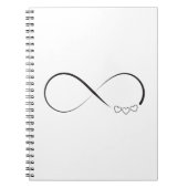 Infinity harts symbool notitieboek (Voorkant)