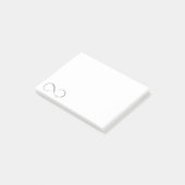 Infinity harts symbool post-it® notes (Schuin)