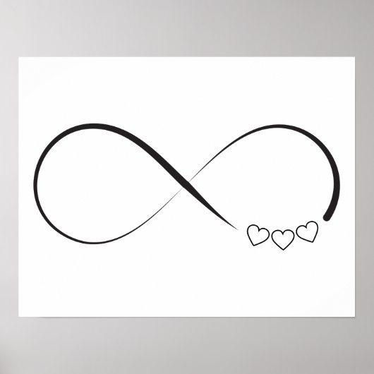 Infinity harts symbool poster (Voorkant)