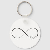 Infinity harts symbool sleutelhanger (Voorkant)