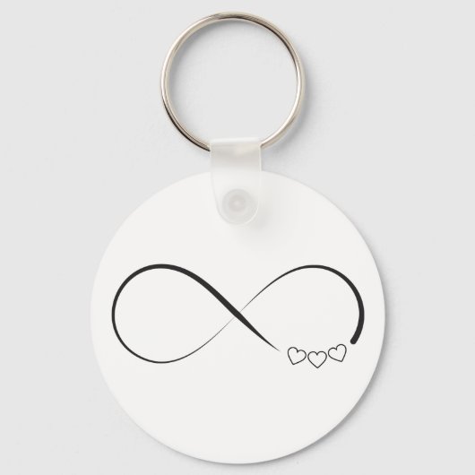 Infinity harts symbool sleutelhanger (Voorkant)