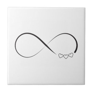 Infinity harts symbool tegeltje