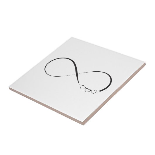 Infinity harts symbool tegeltje (Zijkant)