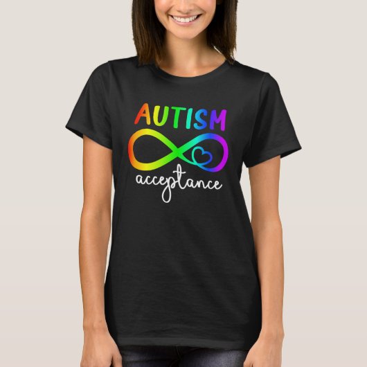 Infinity Heart Autism Awareness Acceptance For Kid T-shirt (Voorkant)