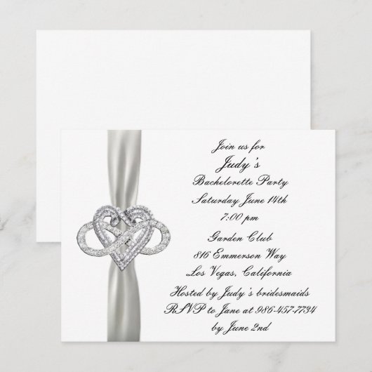 Infinity Heart Bachelorette Kaart (Voorkant / Achterkant)