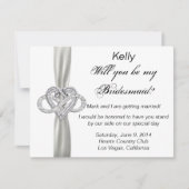 Infinity Heart Bridesmaid Kaart (Voorkant)