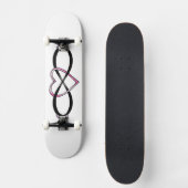 Infinity Heart Design Skateboard (Voorkant)