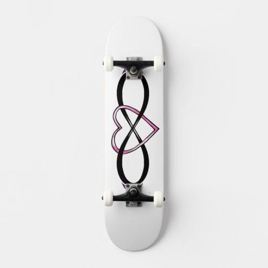 Infinity Heart Design Skateboard (Voorkant)