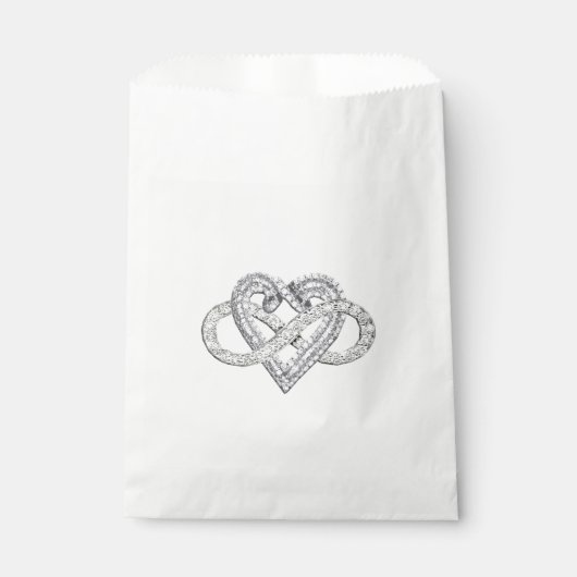 Infinity Heart Favor Bag Bedankzakje (Voorkant)