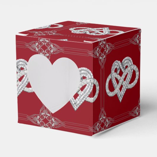 Infinity Heart Favor Box Bedankdoosjes (Voorkant Zijde)