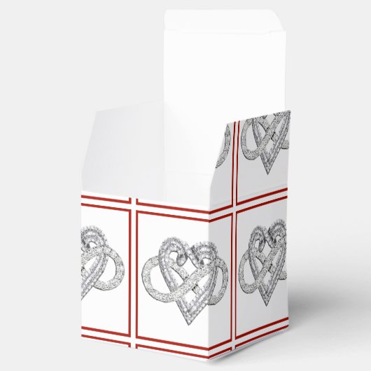 Infinity Heart Favor Box Bedankdoosjes (Geopend)