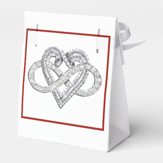 Infinity Heart Favor Box Bedankdoosjes (Achterkant)