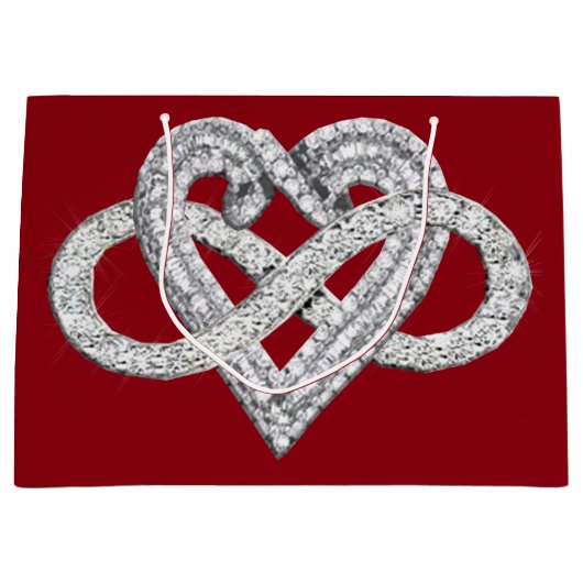 Infinity Heart Gift Bag Groot Cadeauzakje (Voorkant)