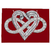 Infinity Heart Gift Bag Groot Cadeauzakje (Achterkant)