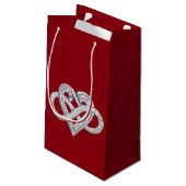 Infinity Heart Gift Bag Klein Cadeauzakje (Achterkant Gekanteld)