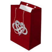 Infinity Heart Gift Bag Medium Cadeauzakje (Achterkant Gekanteld)