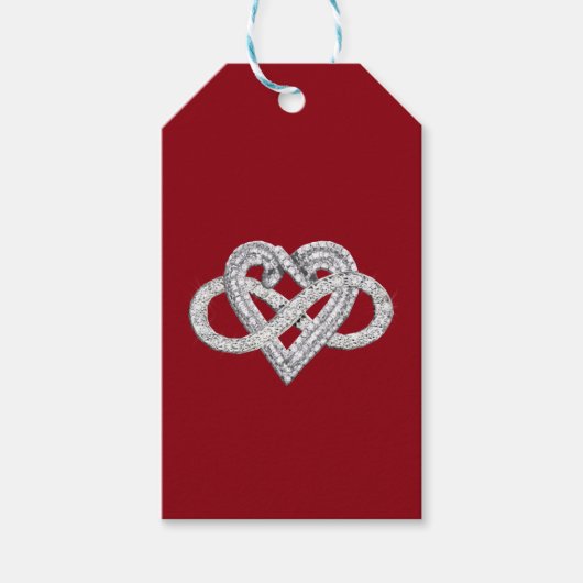 Infinity Heart Gift Labels Cadeaulabel (Voorkant)