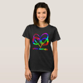 Infinity Heart Love Autism Awareness Needs No Word T-shirt (Voorkant volledig)