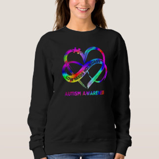 Infinity Heart Love Autism Awareness Needs No Word Trui